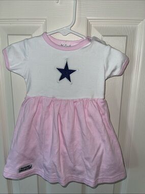 Dallas Cowboys Baby Cheer Dress - Pink, Navy, White